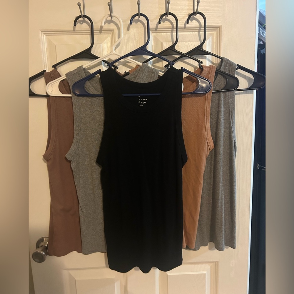 A New Day Fitted Sleeveless Tank Top lot of 5